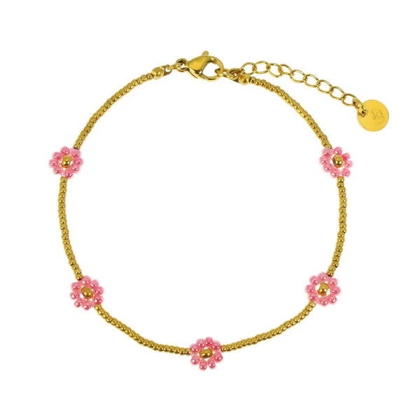 Prairie Bracelet - Gold/Pink