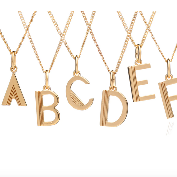 Rachel Jackson Gold Initial Necklaces
