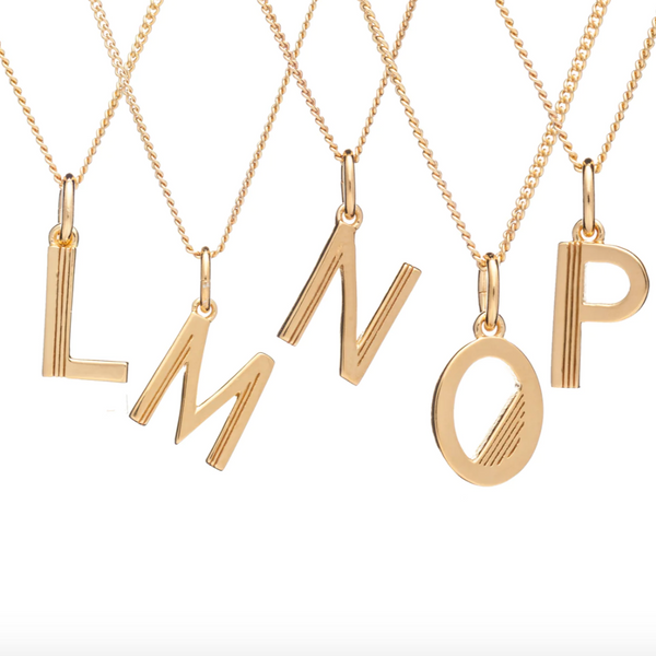 Rachel Jackson Gold Initial Necklaces