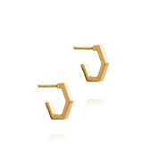 Rachel Jackson Mini Hexagon Hoop Earrings