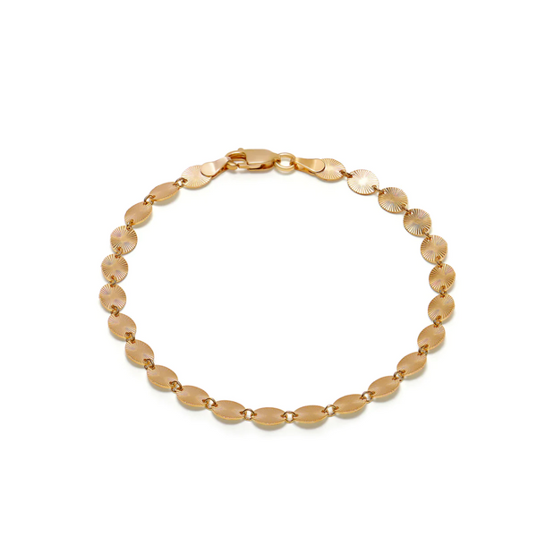 Rachel Jackson Sunburst Chain Gold Bracelet