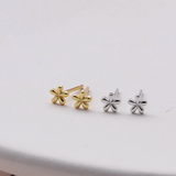 Message Bottle 'Happy Birthday' Sterling Silver Earrings - Silver