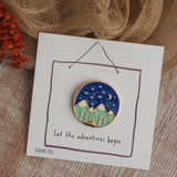 Attic Creations 'Let The Adventures Begin' Enamel Pin