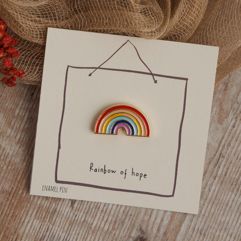 Rainbow of Hope Enamel Pin