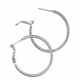 Faceted Hoop Earrings