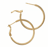 Faceted Hoop Earrings