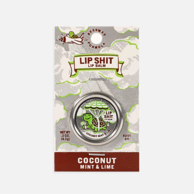 Blue Q Beeswax Formula Lip Shit - Coconut, Mint and Lime Lip Balm