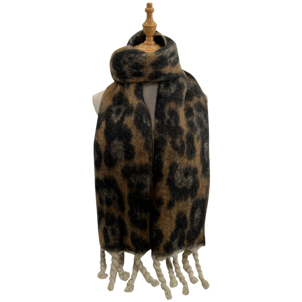 Large Leopard Print Blanket Scarf The Consortium Winchester and