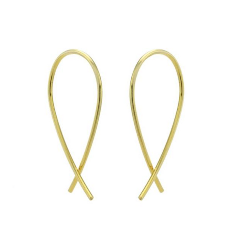 one-and-eight-mini-crossover-earrings-gold