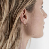 One & Eight Mini Crossover Earrings - Gold