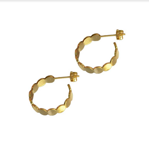 Disc Earrings - Gold