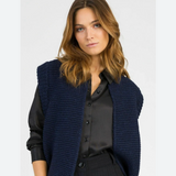 An'ge Legringo Sleeveless Cardigan - Navy Marine