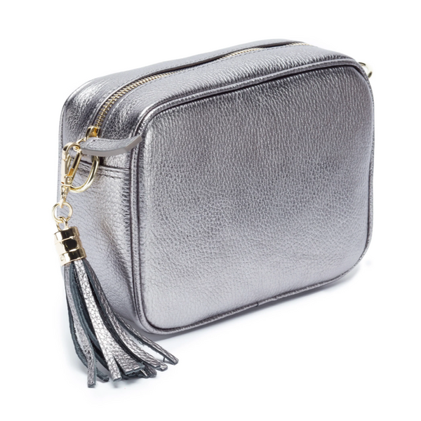 Elie Beaumont Cross Body Bag - Pewter