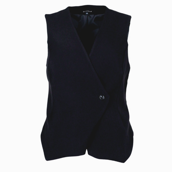Black Colour Chicago Vest - Black
