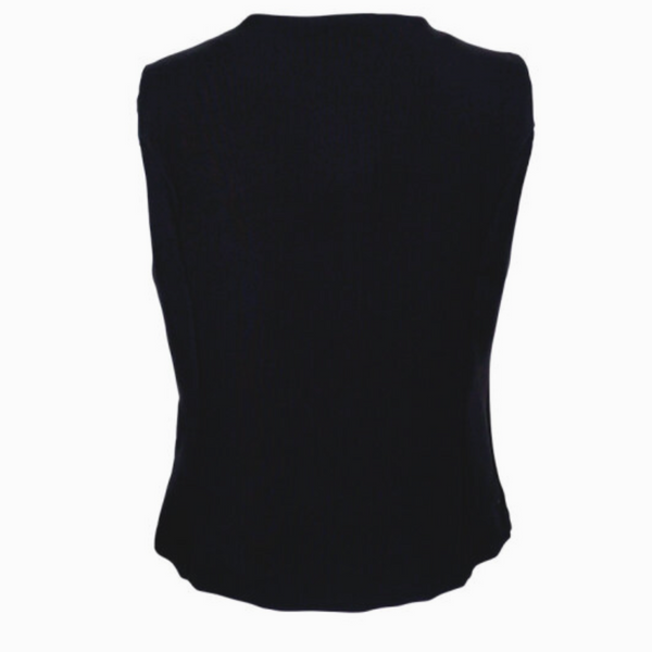 Black Colour Chicago Vest - Black