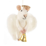 Handmade Felt Hanging Angelica Mouse Christmas Tree Decoration