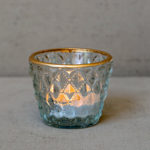 Pressed Diamond Tealight Holder