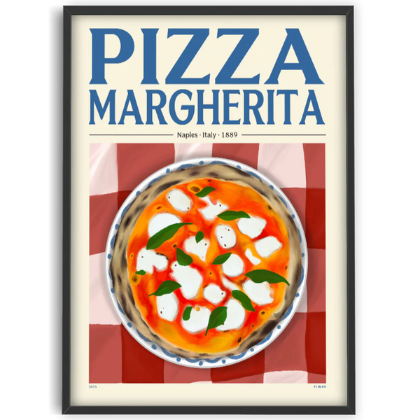 Elin PK Pizza Margherita Framed Print