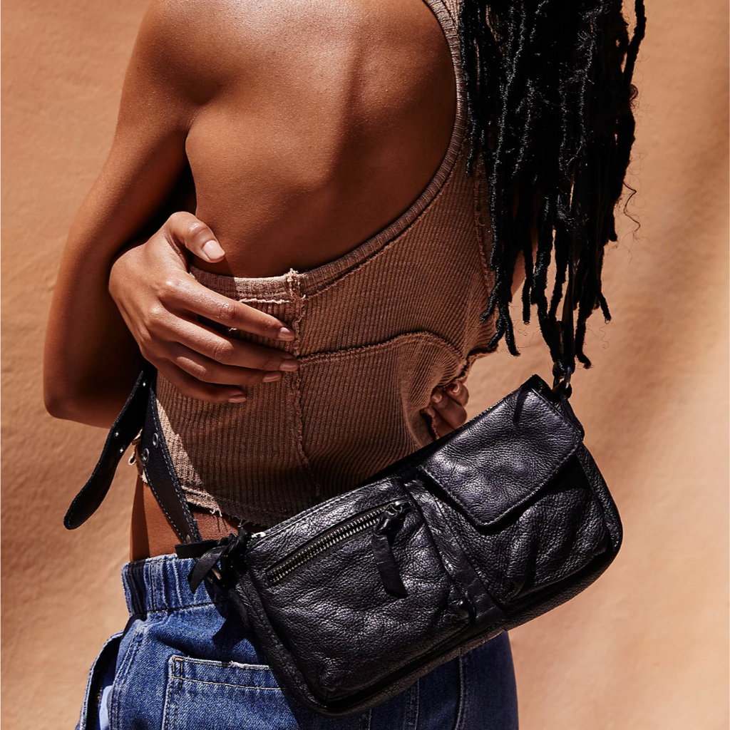 Soft leather 2025 sling bag