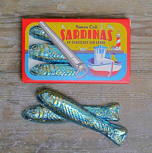 'Tin' of Chocolate Sardines
