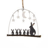 Star Gazing Rabbits Decoration