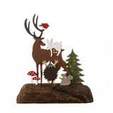 Shoeless Joe Deer & Woodland Animals Decoration