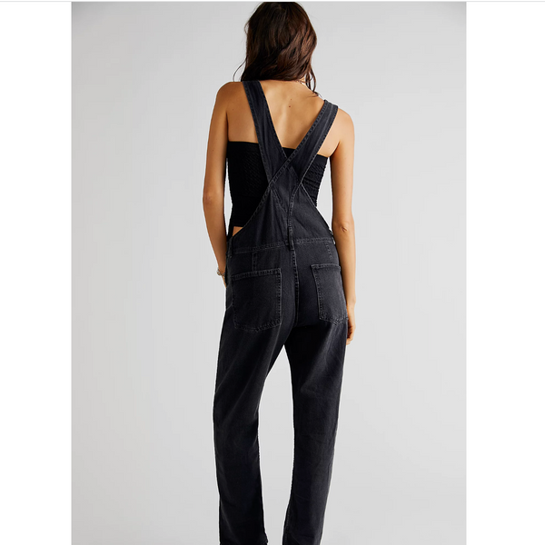 Free People Ziggy Denim Overall - Mineral Black