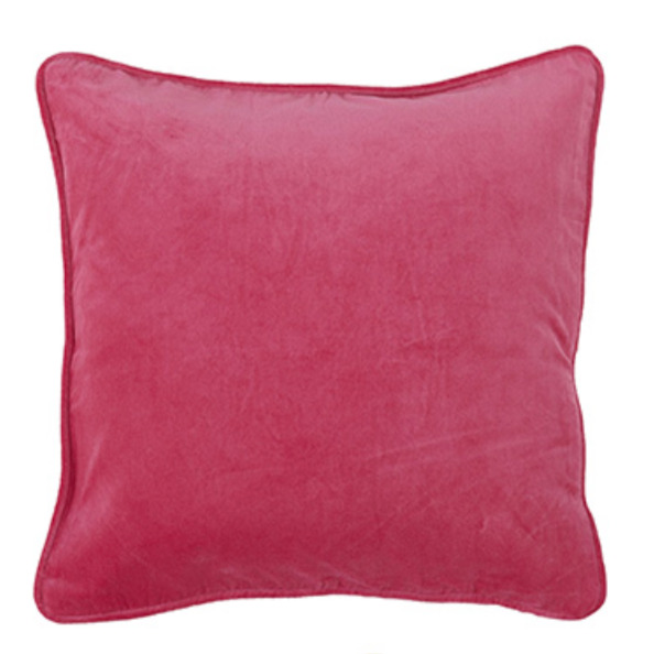 Pink LIV Interior Velvet Cushion (45cm)