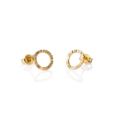 One & Eight Maxi Madrid Studs - Gold
