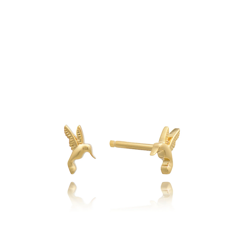 Rachel Jackson Tiny Hummingbird Stud Earrings