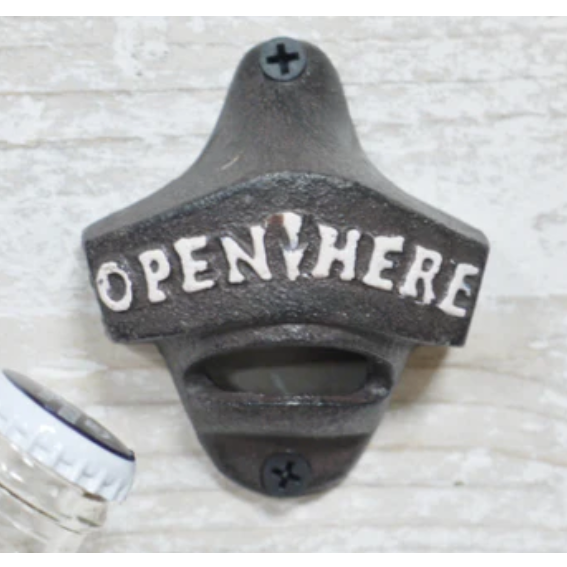Open Here Bottle Opener