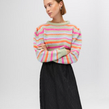 Object Striped Long Sleeve Pullover