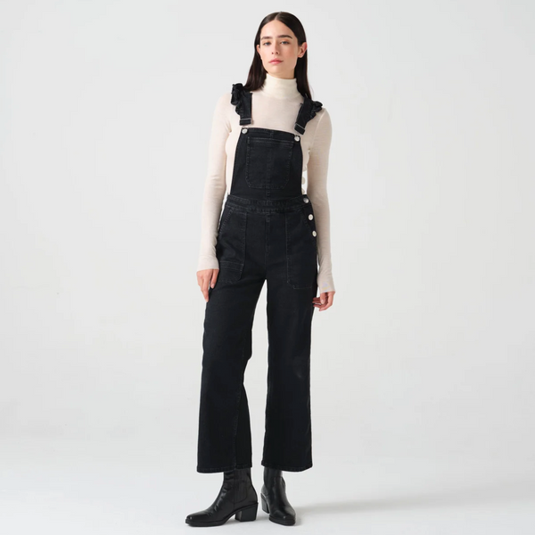 Seventy + Mochi Elodie Frill Dungaree in Black
