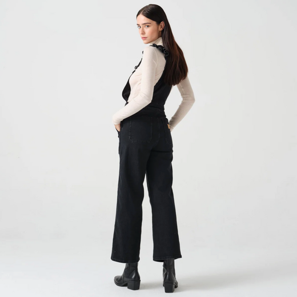 Seventy + Mochi Elodie Frill Dungaree in Black