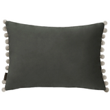 Fiesta Feather Cushion - Mink/Silver