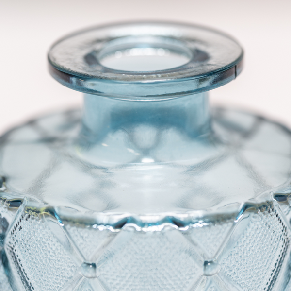 Bottle Vase Diamond Blue
