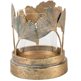 Gingko Leaf Hurricane Lamp