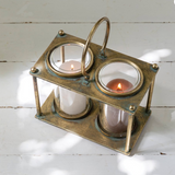 Candleholder Duo with Handle