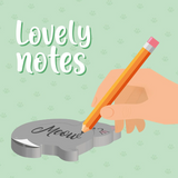 Legami Kitty Lovely Notes - Adhesive Notepad