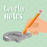 Legami Meow Lovely Notes - Adhesive Notepad