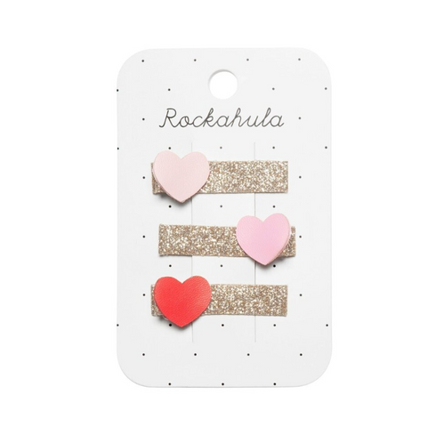 Rockahula Heartbreaker Glitter Bar Clips