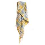 Cottage Ocean Check Throw - Yellow & Green