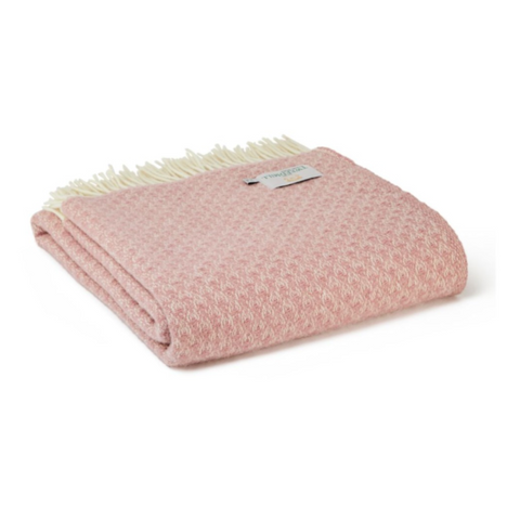 Isobel Crescent Throw - Dusky Pink