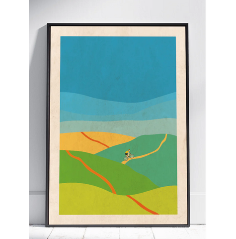 Lone Rider Framed A3 Print