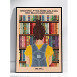 Book Girl Framed A3 Print