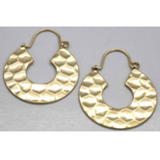 Isles & Stars Hammered Textured Round Earrings