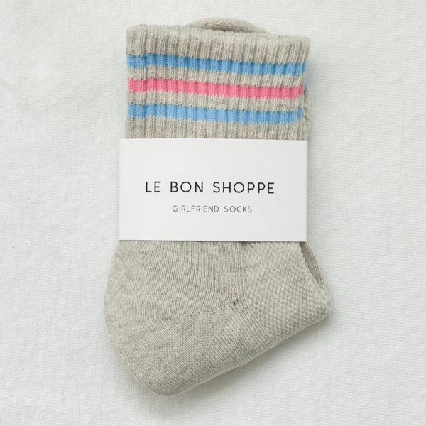 Le Bon Shoppe Girlfriend Socks - Bright Grey