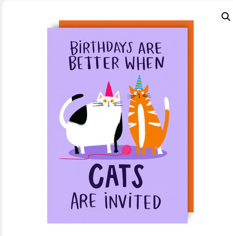 Cats Invited Card