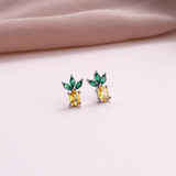 'Enjoy' Crystal Pineapple Earrings