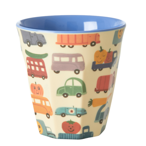 Melamine Cup - Happy Cars Print
